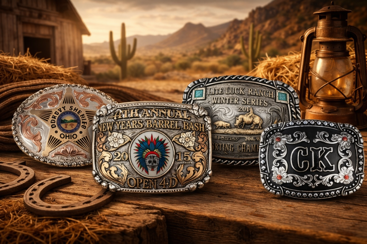 Custom Handcrafted Silver Buckles