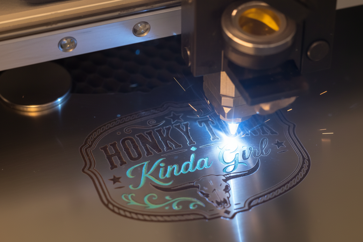 Load video: Every piece is laser engraved in-house — precision-cut, made to order, and built to last.